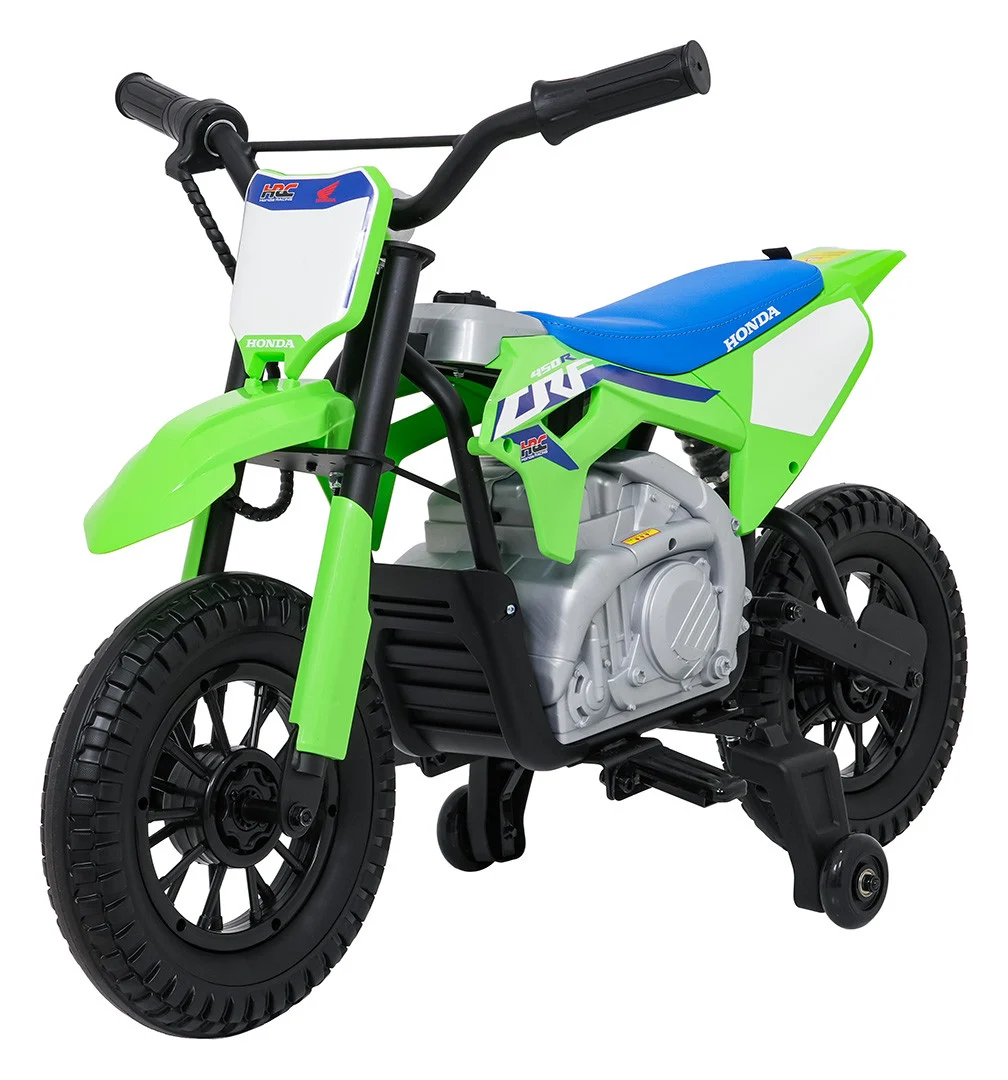 Dječji električni motocikl Honda CFR450R zeleni motor na akumulator_2