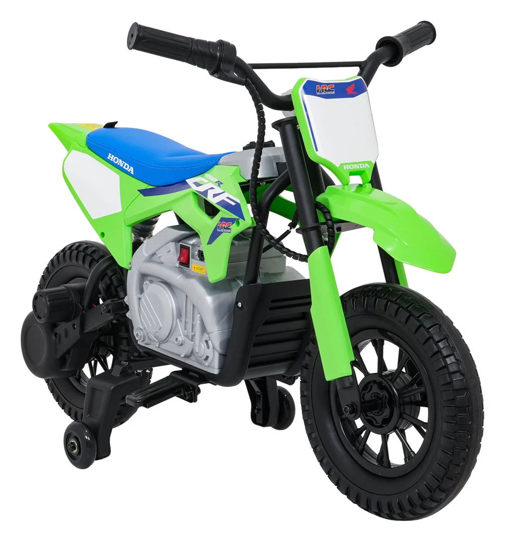 Dječji električni motocikl Honda CFR450R zeleni motor na akumulator_8