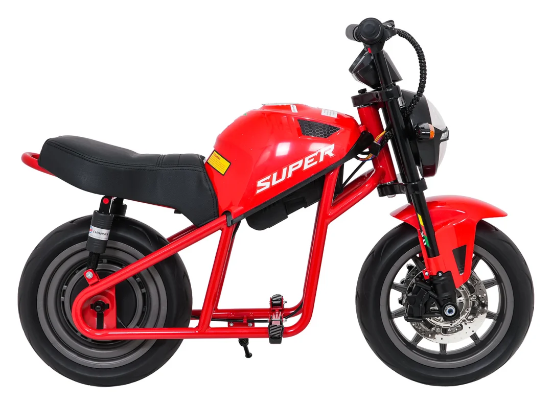 Dječji električni motocikl SUPERMOTO crveni motor na akumulator_10