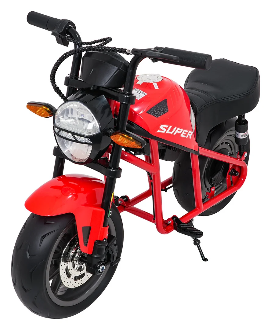Dječji električni motocikl SUPERMOTO crveni motor na akumulator_12