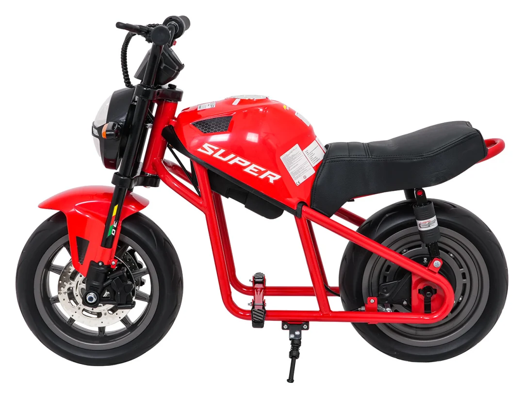 Dječji električni motocikl SUPERMOTO crveni motor na akumulator_5