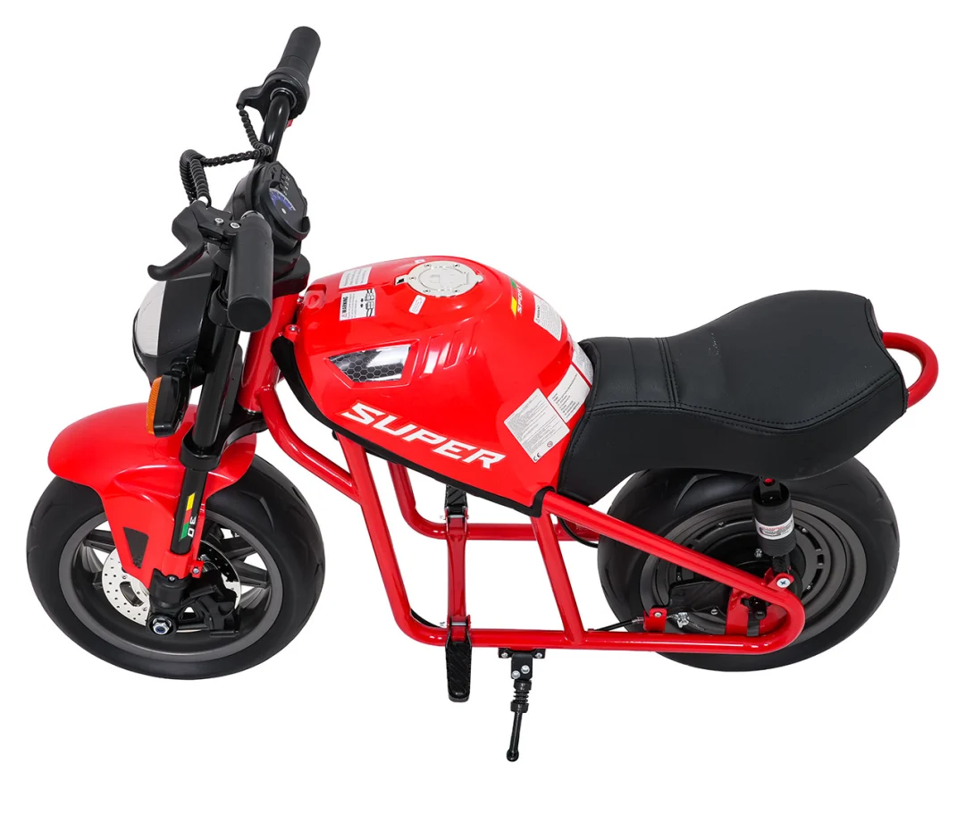 Dječji električni motocikl SUPERMOTO crveni motor na akumulator_6