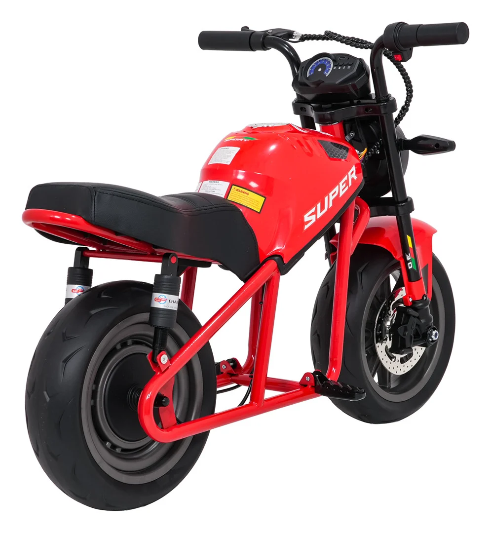 Dječji električni motocikl SUPERMOTO crveni motor na akumulator_9