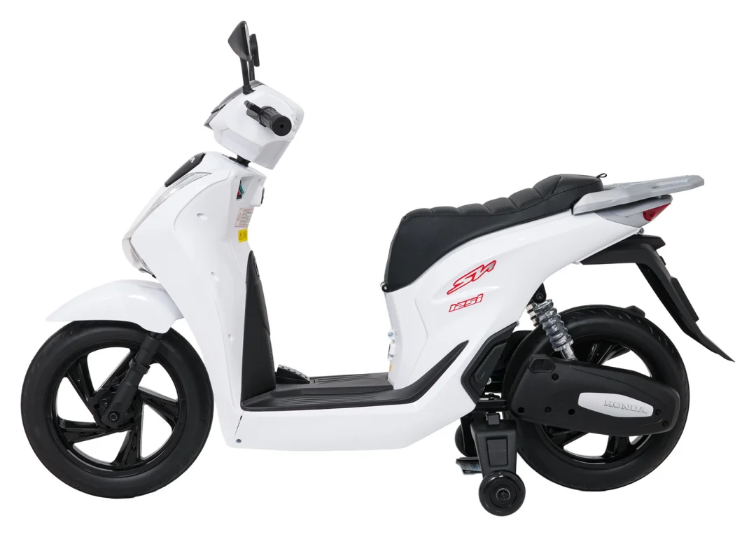 Dječji električni skuter Honda SH125I bijeli motor na akumulator_10
