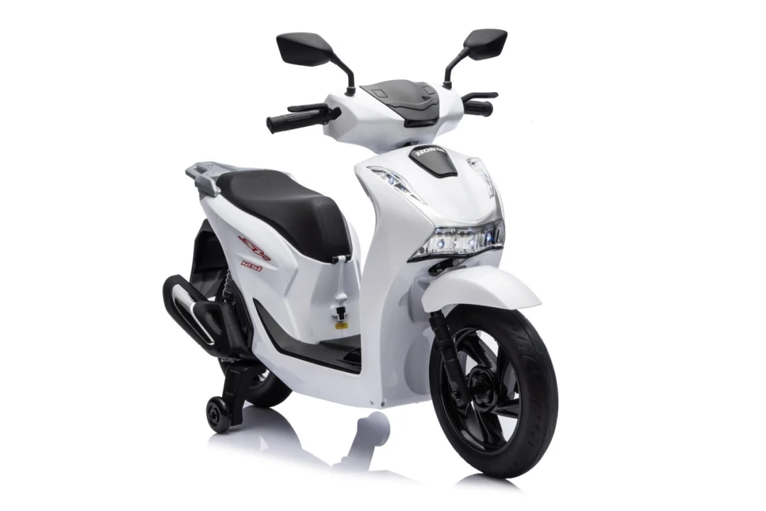 Dječji električni skuter Honda SH125I bijeli motor na akumulator_11