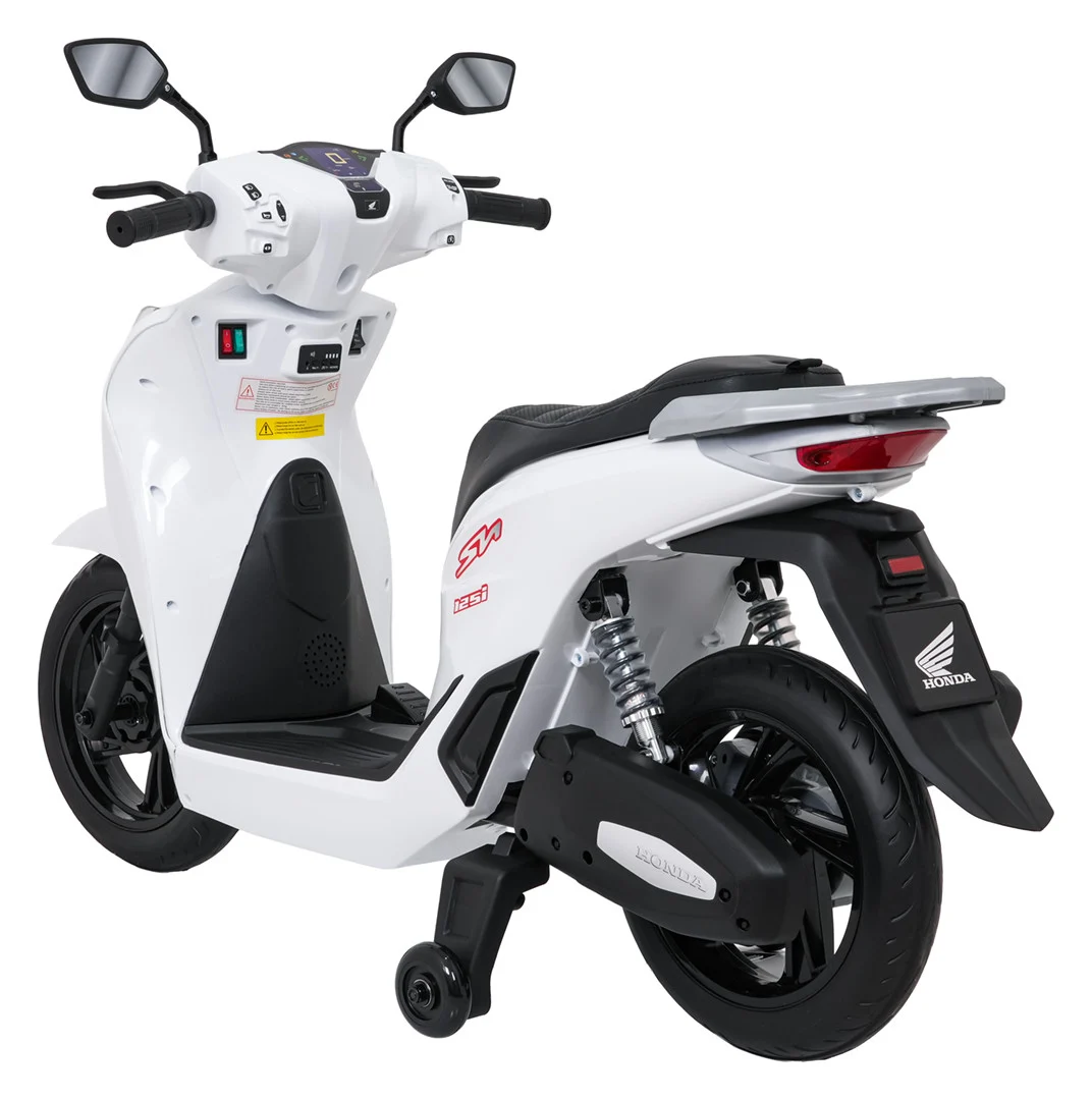 Dječji električni skuter Honda SH125I bijeli motor na akumulator_14
