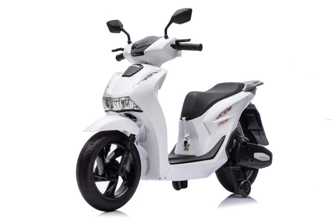 Dječji električni skuter Honda SH125I bijeli motor na akumulator_15