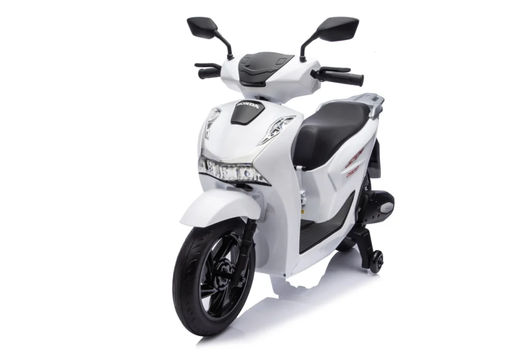 Dječji električni skuter Honda SH125I bijeli motor na akumulator_17