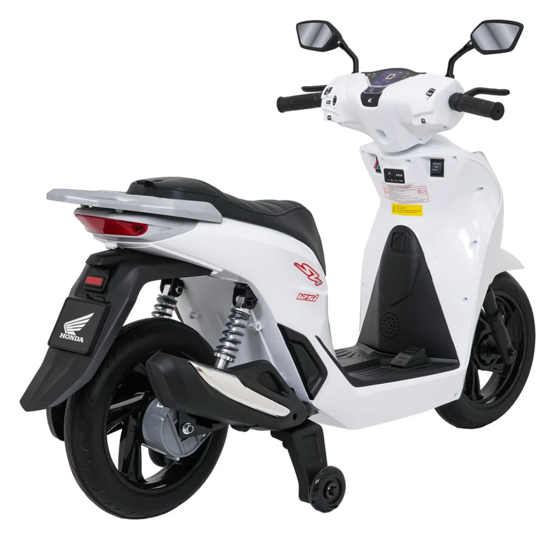 Dječji električni skuter Honda SH125I bijeli motor na akumulator_18