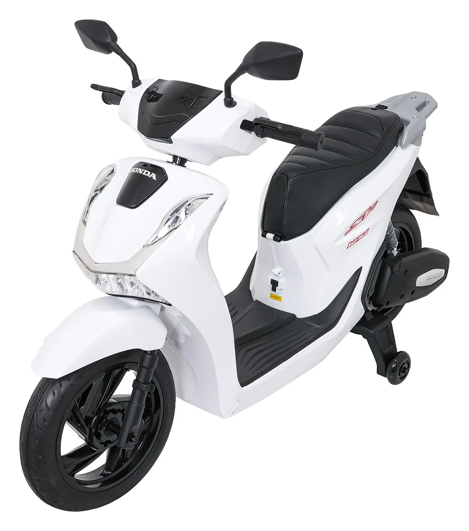 Dječji električni skuter Honda SH125I bijeli motor na akumulator_20