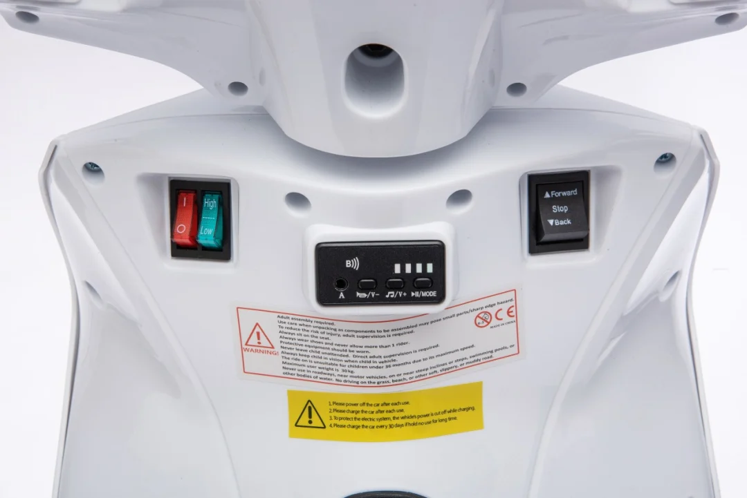 Dječji električni skuter Honda SH125I bijeli motor na akumulator_41