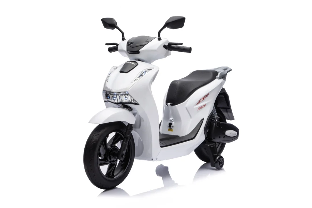 Dječji električni skuter Honda SH125I bijeli motor na akumulator_56