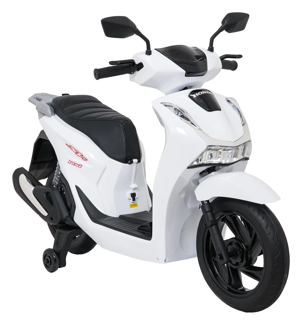 Dječji električni skuter Honda SH125I bijeli motor na akumulator_8