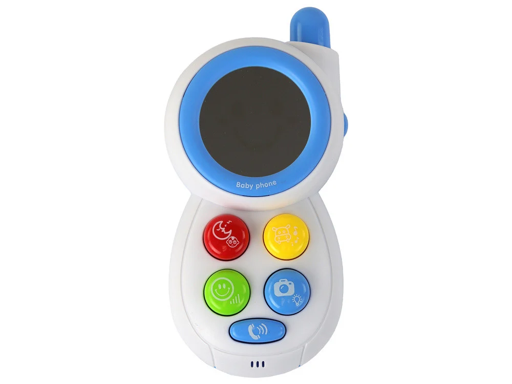 Dječji interaktivni telefon plavi s ogledalom_2