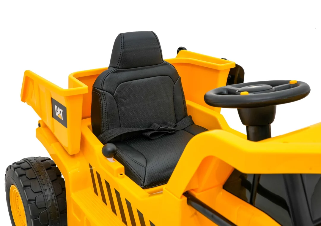 Dječji kiper na baterije Caterpillar žuti + pomični kiper + lopata + megafon + audio LED, žuta auto na akumulator_15