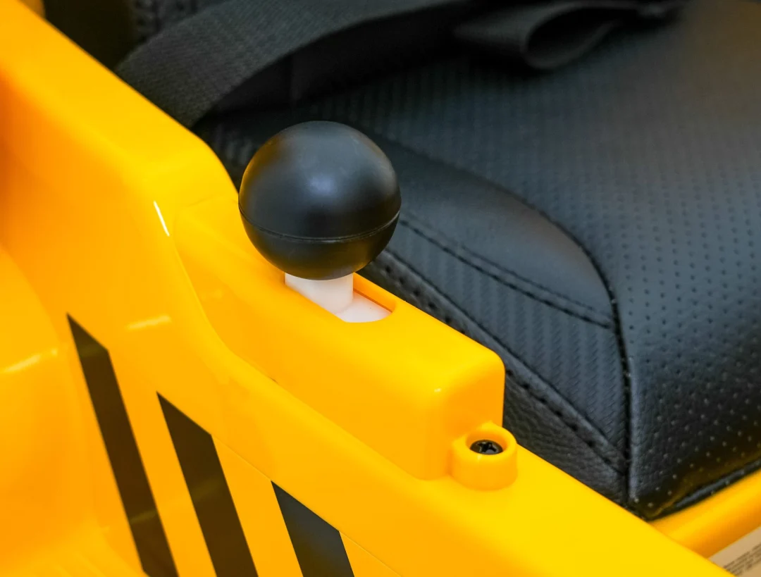Dječji kiper na baterije Caterpillar žuti + pomični kiper + lopata + megafon + audio LED, žuta auto na akumulator_16