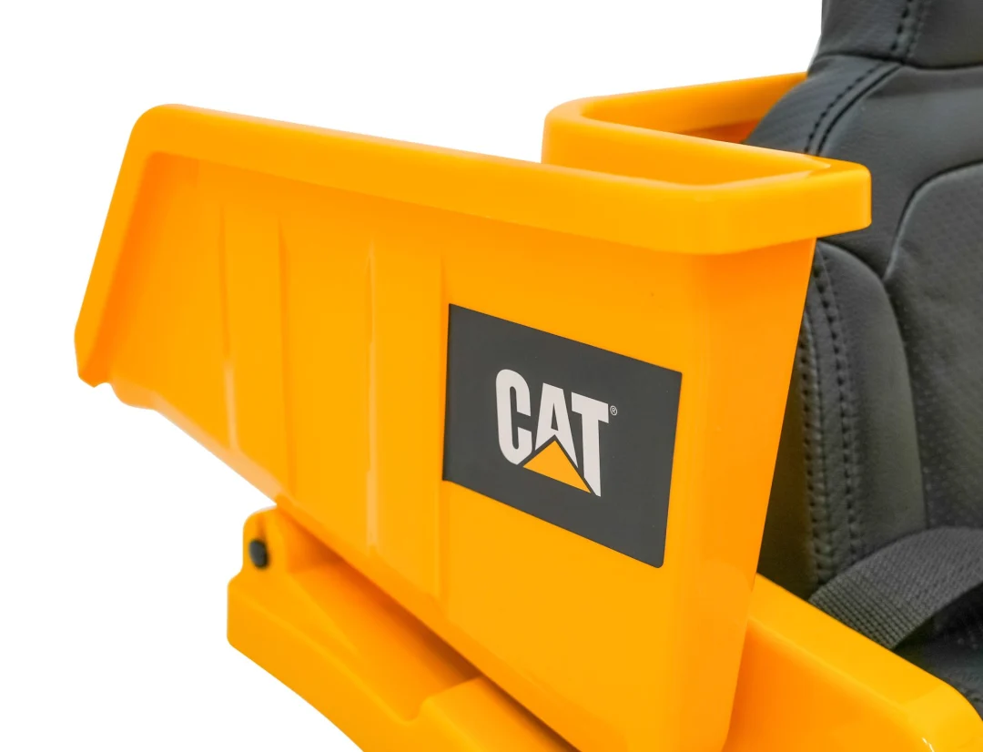Dječji kiper na baterije Caterpillar žuti + pomični kiper + lopata + megafon + audio LED, žuta auto na akumulator_17