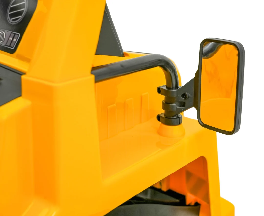 Dječji kiper na baterije Caterpillar žuti + pomični kiper + lopata + megafon + audio LED, žuta auto na akumulator_18