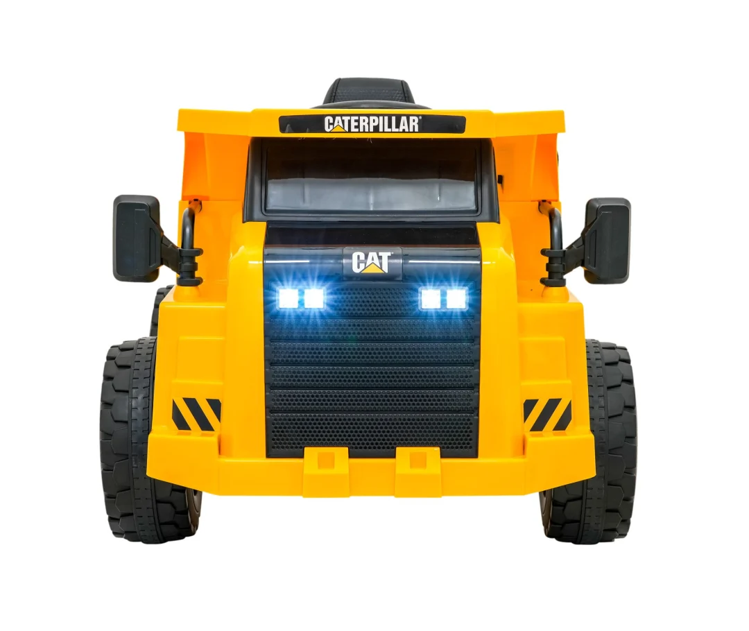 Dječji kiper na baterije Caterpillar žuti + pomični kiper + lopata + megafon + audio LED, žuta auto na akumulator_4