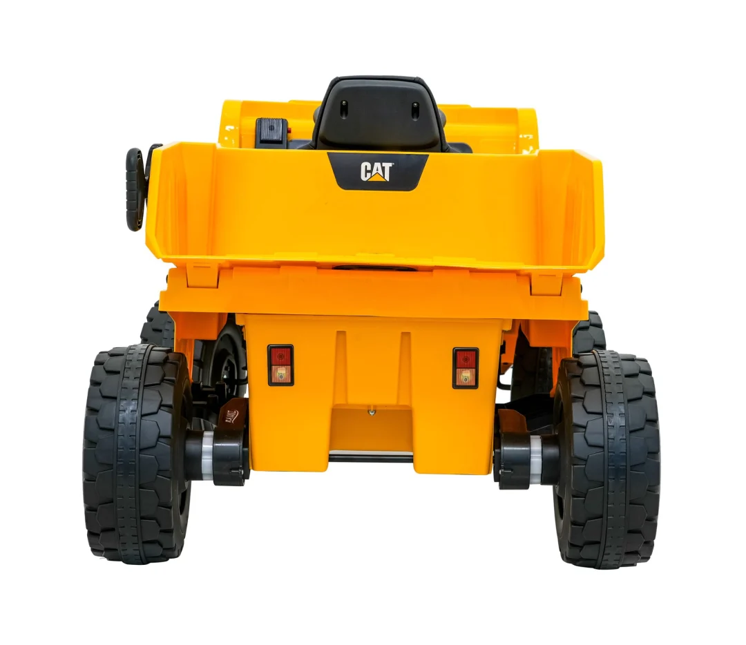 Dječji kiper na baterije Caterpillar žuti + pomični kiper + lopata + megafon + audio LED, žuta auto na akumulator_7