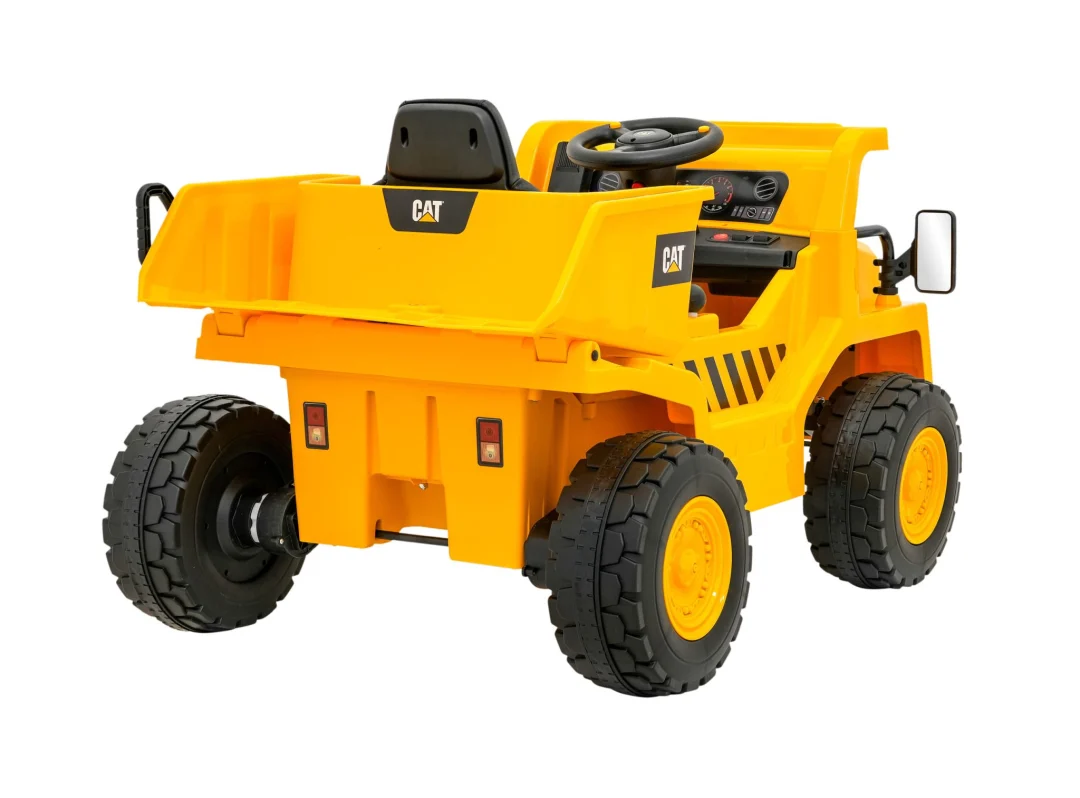 Dječji kiper na baterije Caterpillar žuti + pomični kiper + lopata + megafon + audio LED, žuta auto na akumulator_9