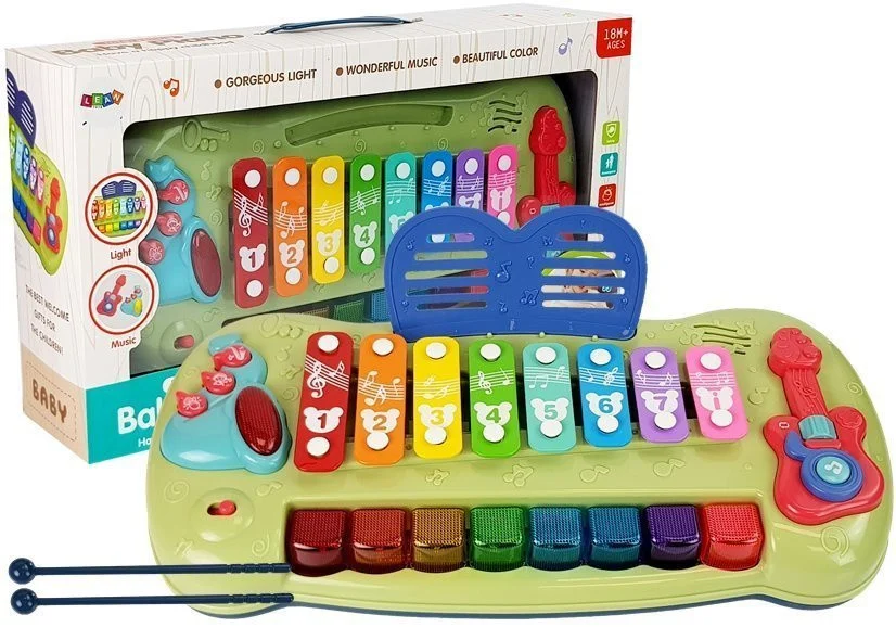 Dječji klavir Baby Grand s činelama i osvijetljenim tipkama_1