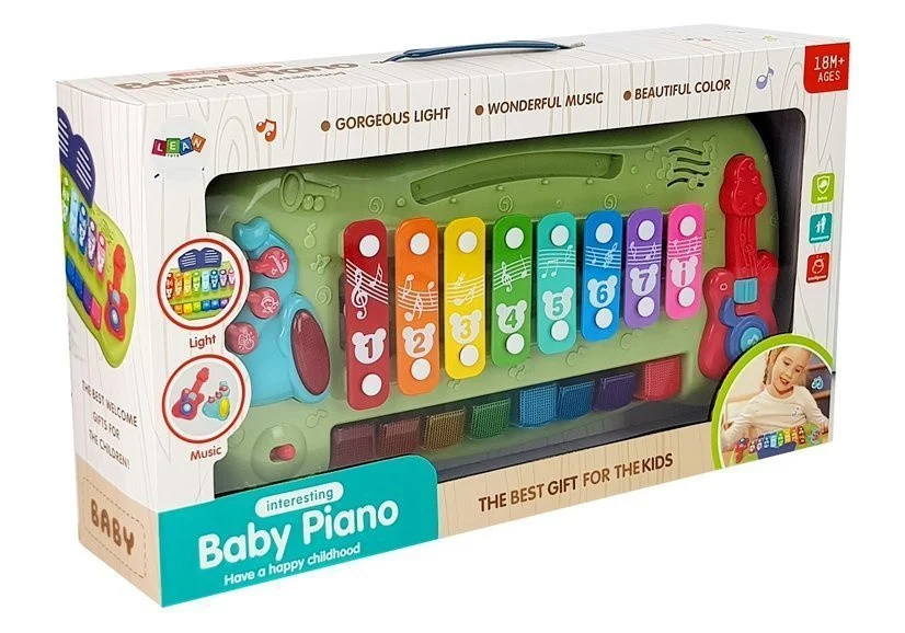 Dječji klavir Baby Grand s činelama i osvijetljenim tipkama_8