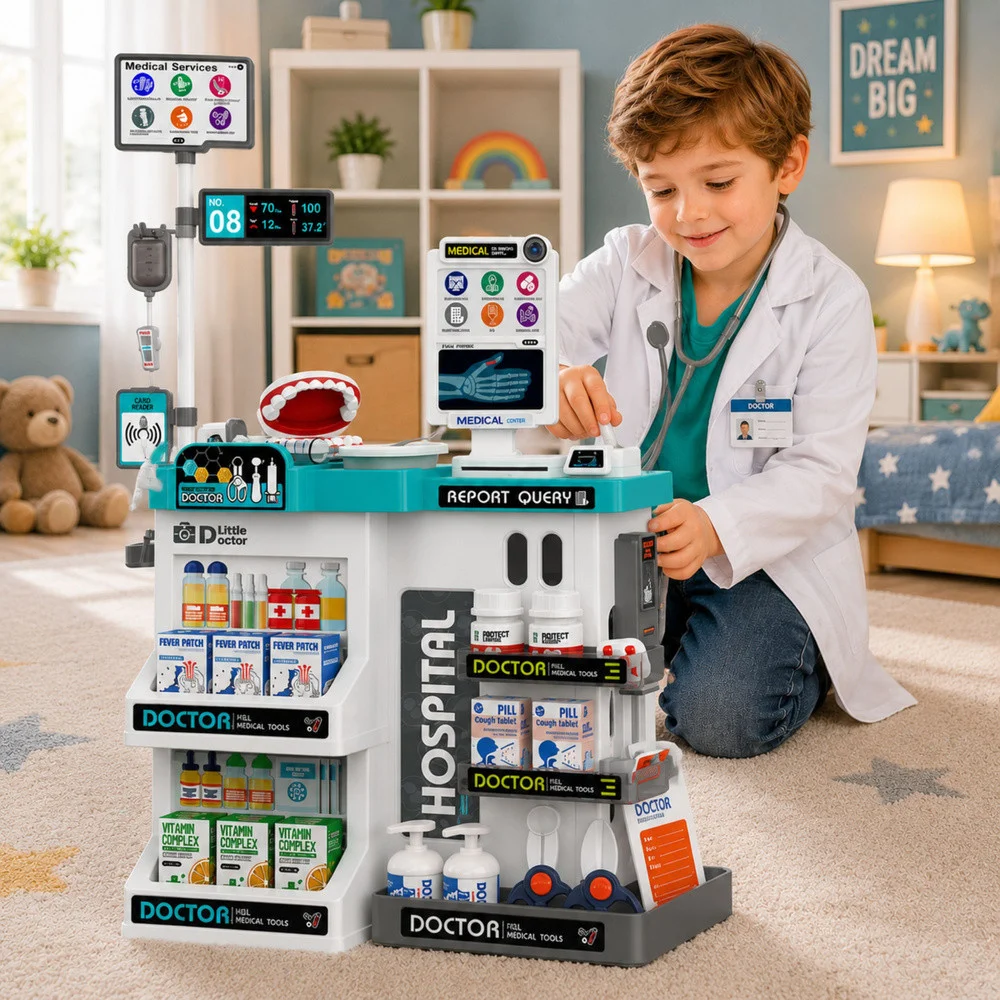 Dječji medicinski set sa stolom 61 dio_5