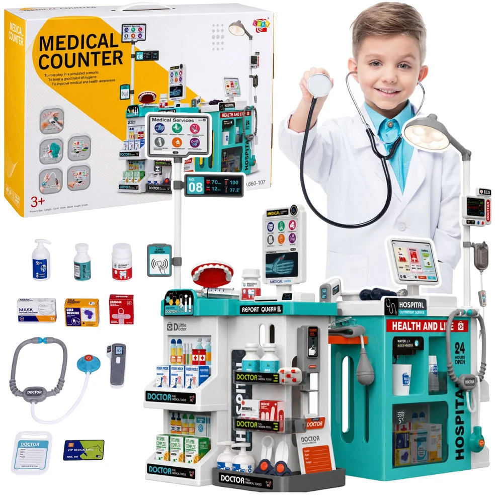 Dječji medicinski set sa stolom 77 dijelova_1