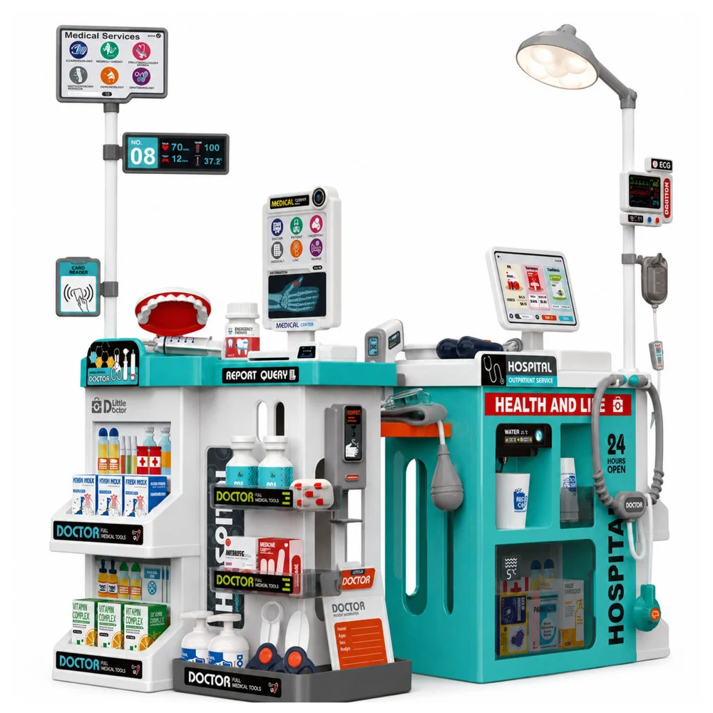 Dječji medicinski set sa stolom 77 dijelova_3
