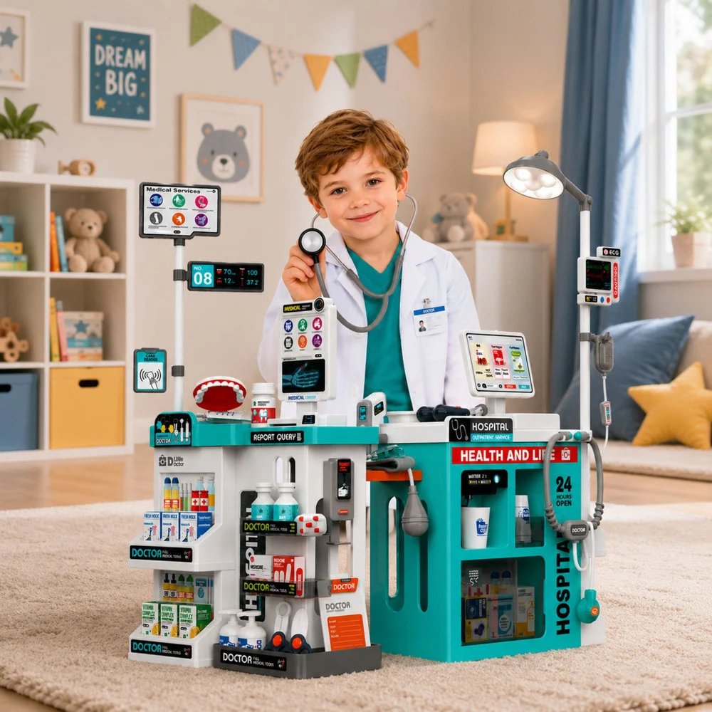Dječji medicinski set sa stolom 77 dijelova_5