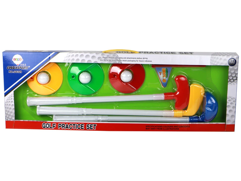 Dječji mini golf set, 12 dijelova, palice 52 cm_4