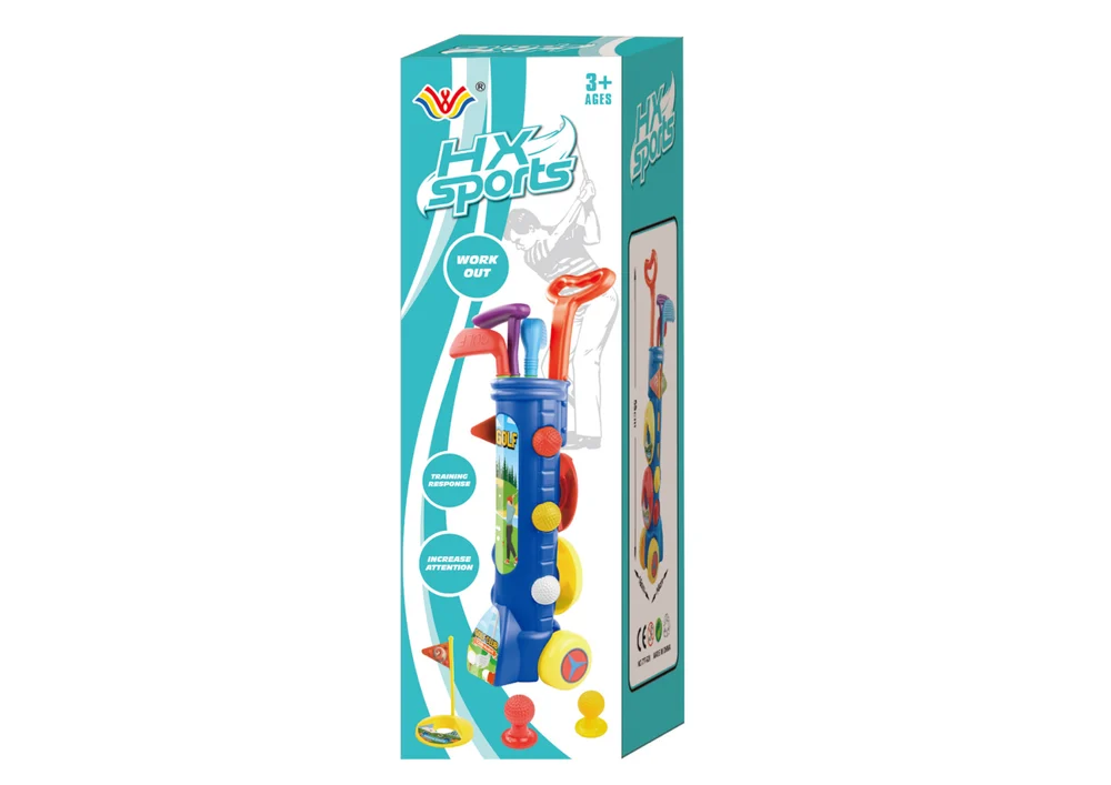 Dječji mini golf set s kolica, 3 palice, 59 cm_3