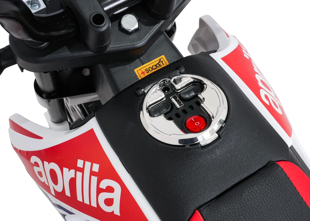 Dječji motor Aprilia RX bijeli motor na akumulator_15