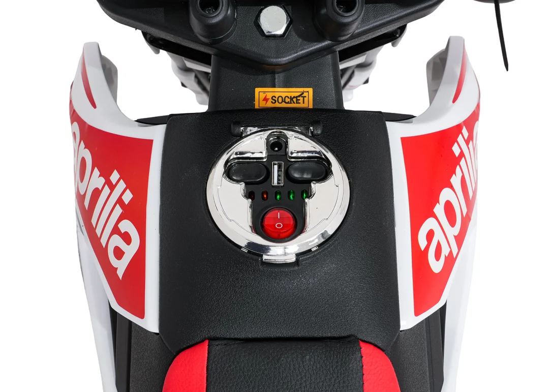 Dječji motor Aprilia RX bijeli motor na akumulator_16