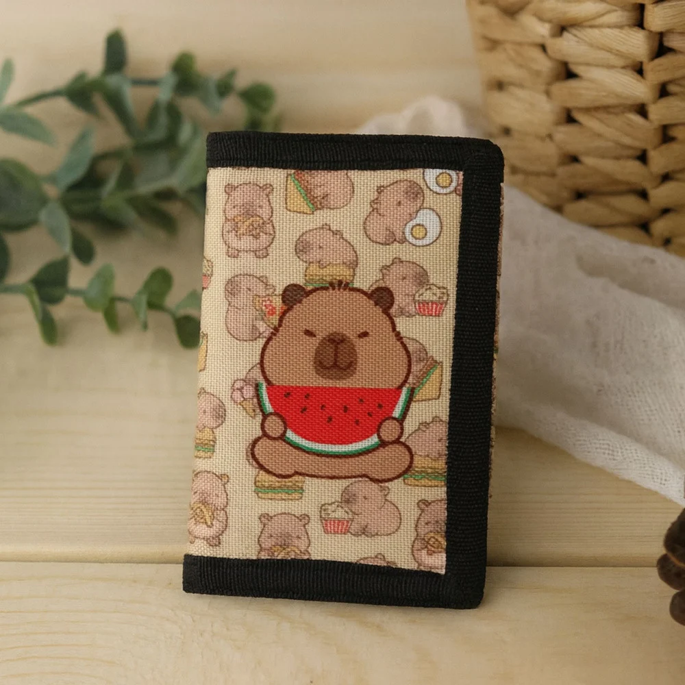 Dječji novčanik s čičkom Kapibara lubenica 12,5 × 8,5 cm_5
