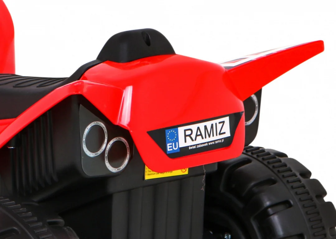 Dječji quad na akumulator 25 W, crveni_12