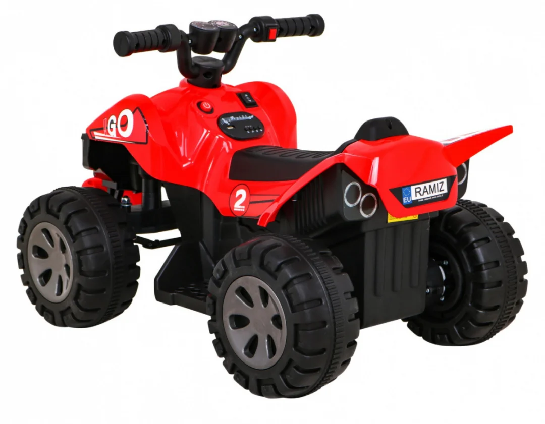 Dječji quad na akumulator 25 W, crveni_5