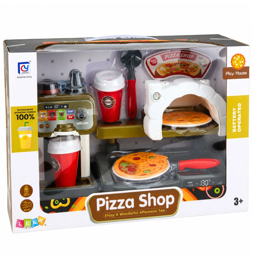 Dječji set pizzerije s pećnicom i aparatom za kavu_6