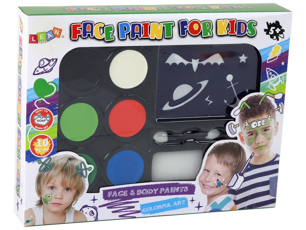 Dječji set za oslikavanje lica sa šablonama_3