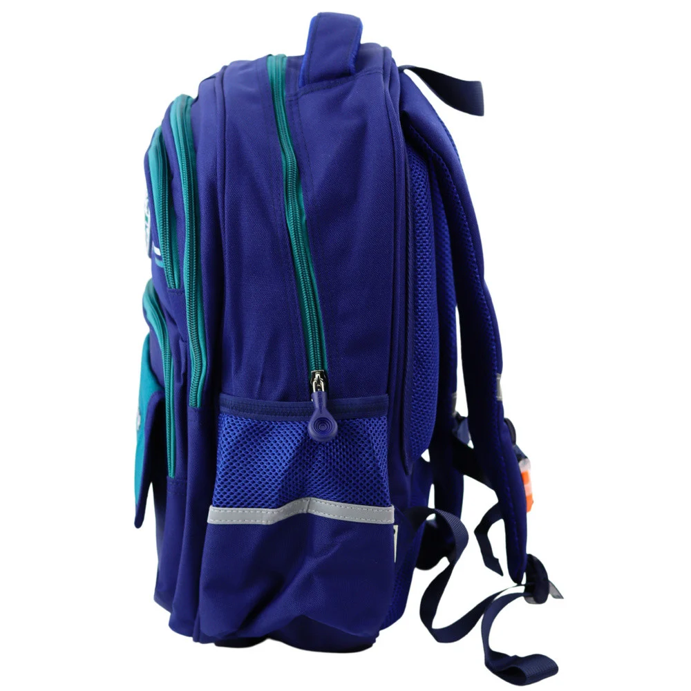 Dječji školski ruksak s remenom za prsa, tamnoplavi zeleni, 20L, 38cm_2
