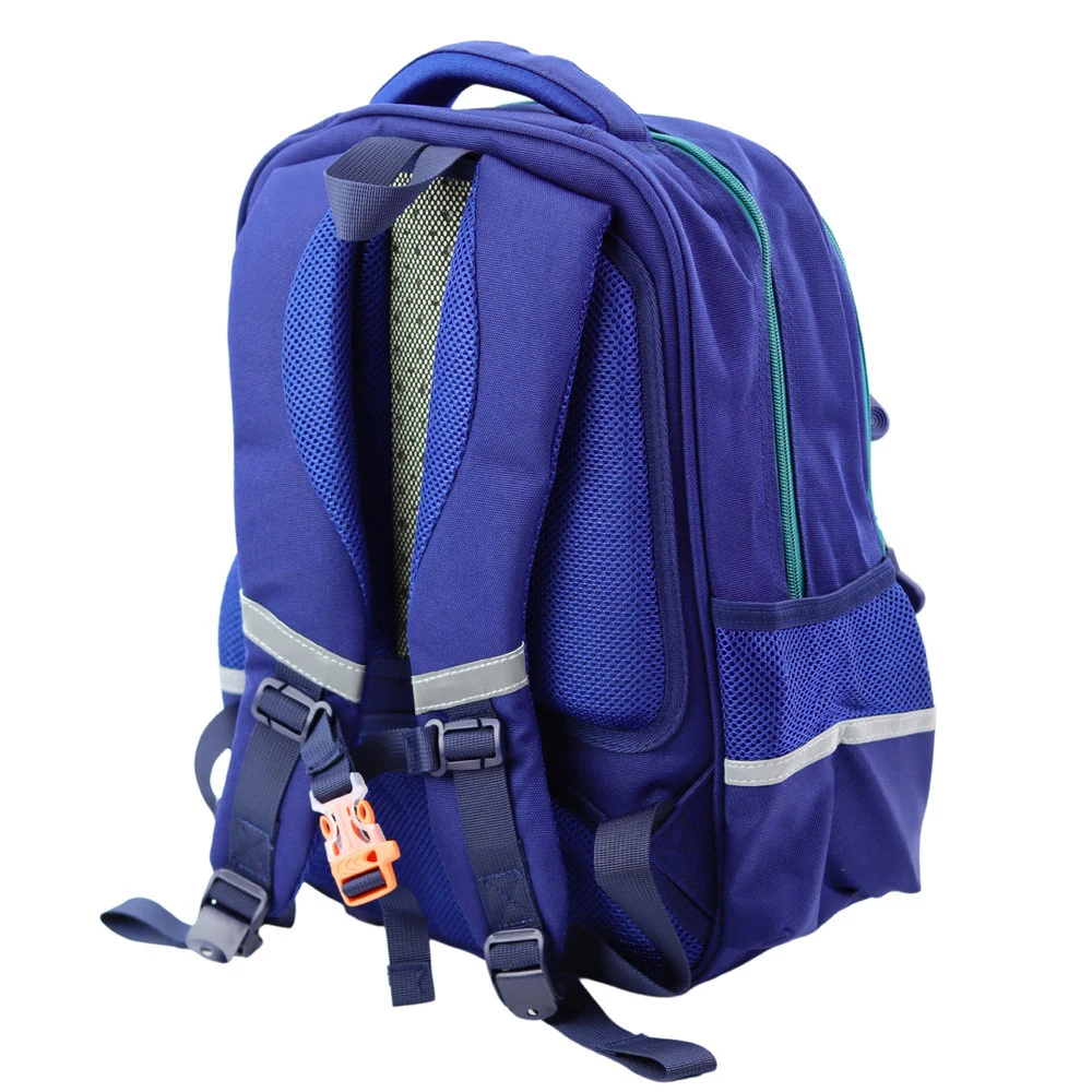 Dječji školski ruksak s remenom za prsa, tamnoplavi zeleni, 20L, 38cm_3