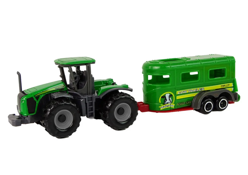 Dječji traktor s prikolicom, zeleni_2