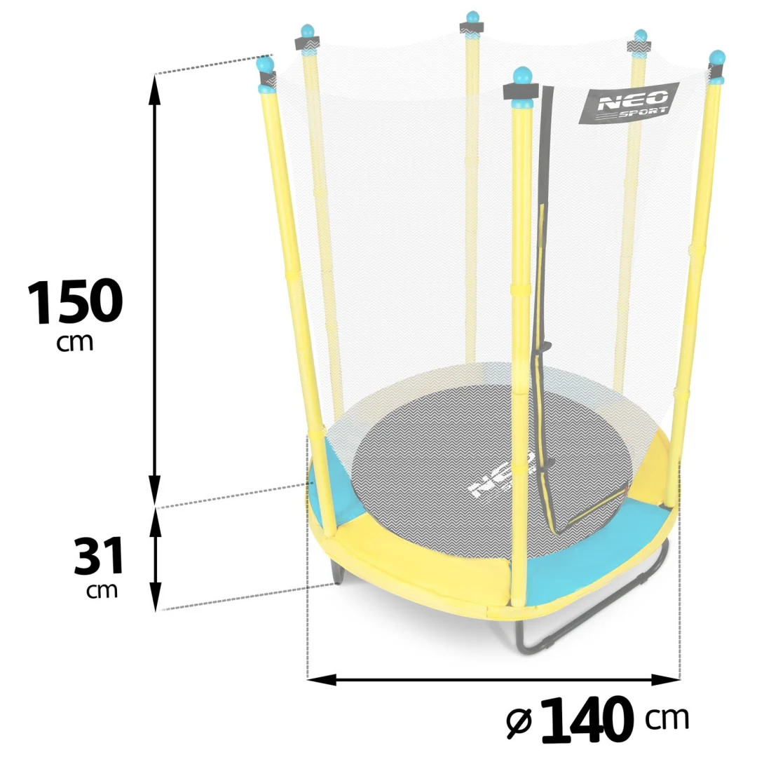 Dječji vrtni trampolin Neo-Sport, Ø 140 cm (4,5 ft)_7