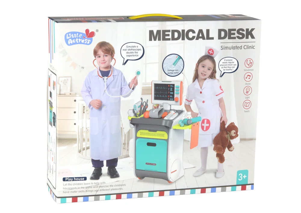 Doktorski set s kolicima, rendgen, EKG, svjetla i zvuk, 36 dijelova_4