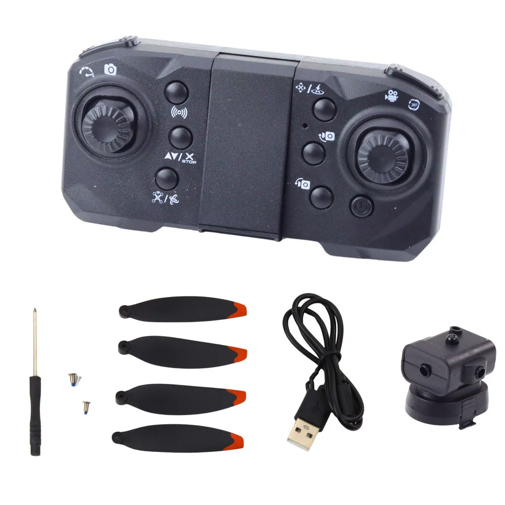 Dron D6 PRO, kamera, LED svjetla, aplikacija APP-RC, svijetlo siva_3
