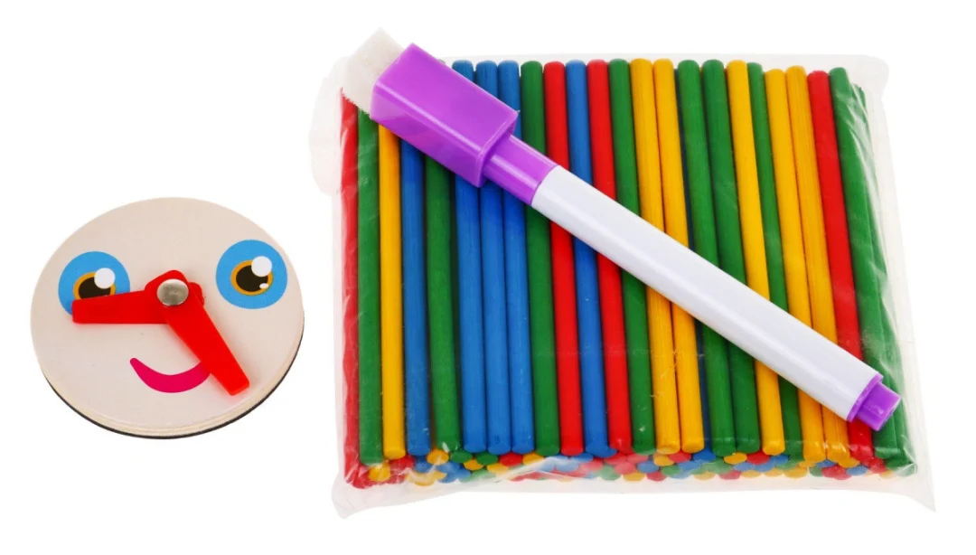 Drvena magnetska ploča za djecu 3+ edukativni set + pribor_8