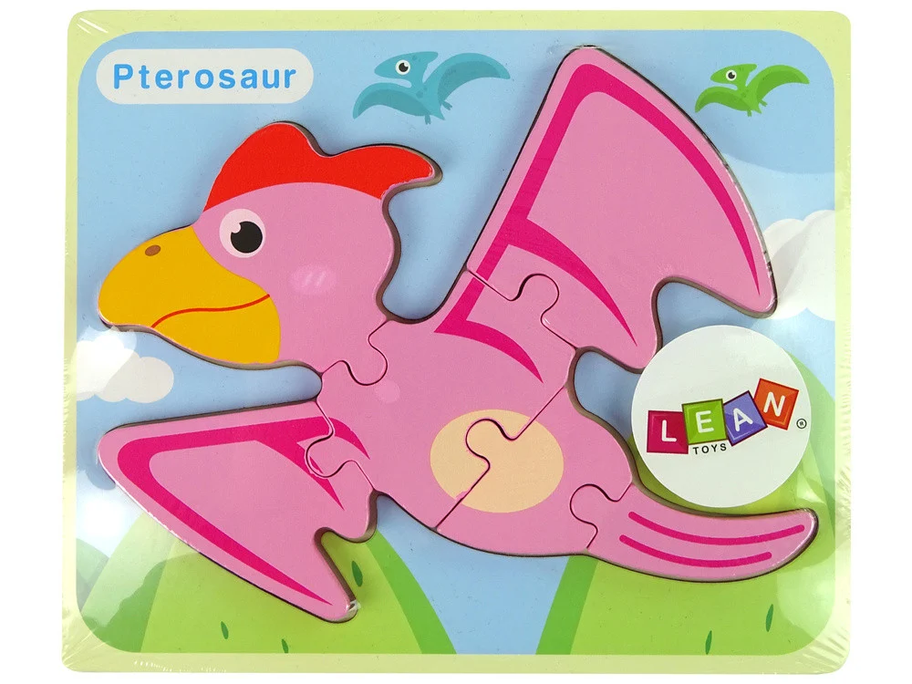 Drvena slagalica dinosauri pterodaktil pliosaur_3