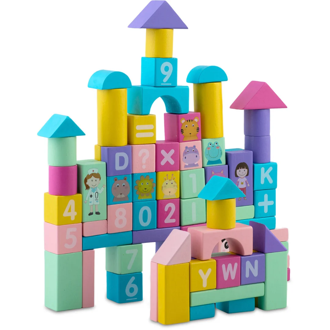 Drveni edukativni blokovi RK-871 Ricokids, siva_2