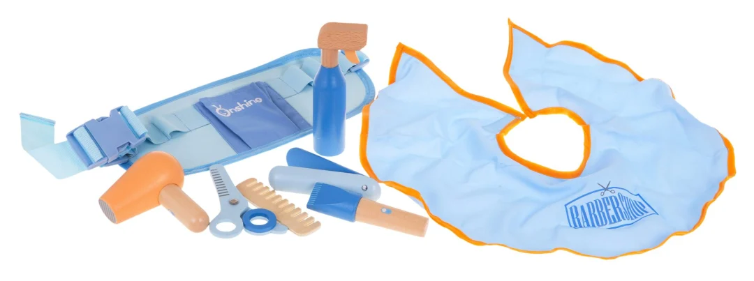 Drveni frizerski set s pojasom 3+_3